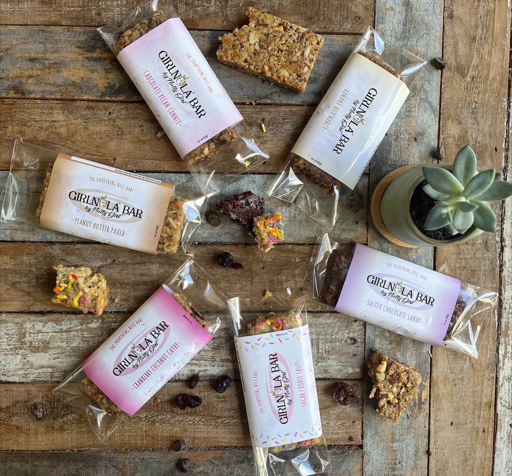 Girlnola® Bar-Variety Pack CASE (12) | soft-baked, nutty, gluten free granola bar