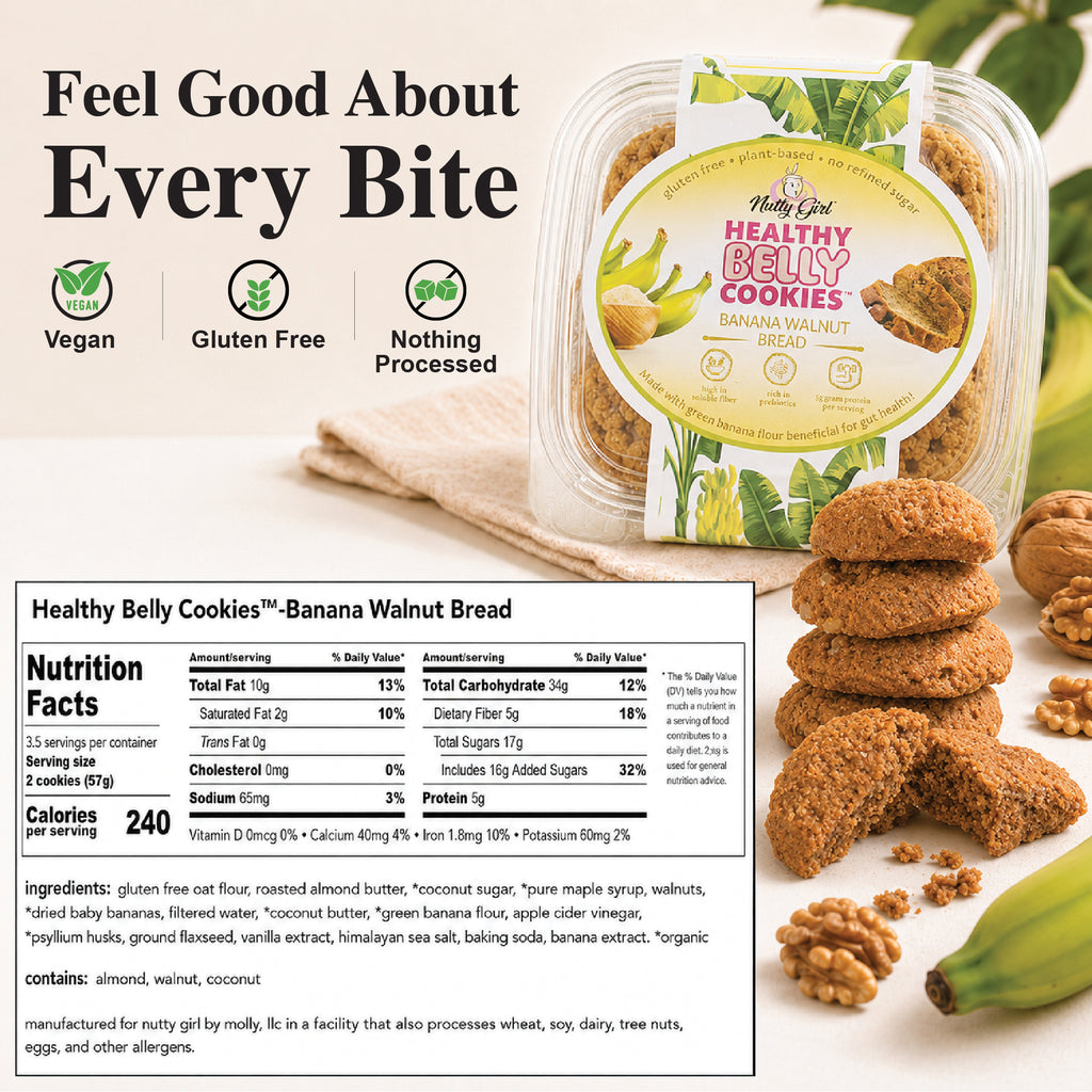 Healthy Belly Cookies™️Prebiotic Cookies Good for Gut Health! | Soft Oatmeal Cookies