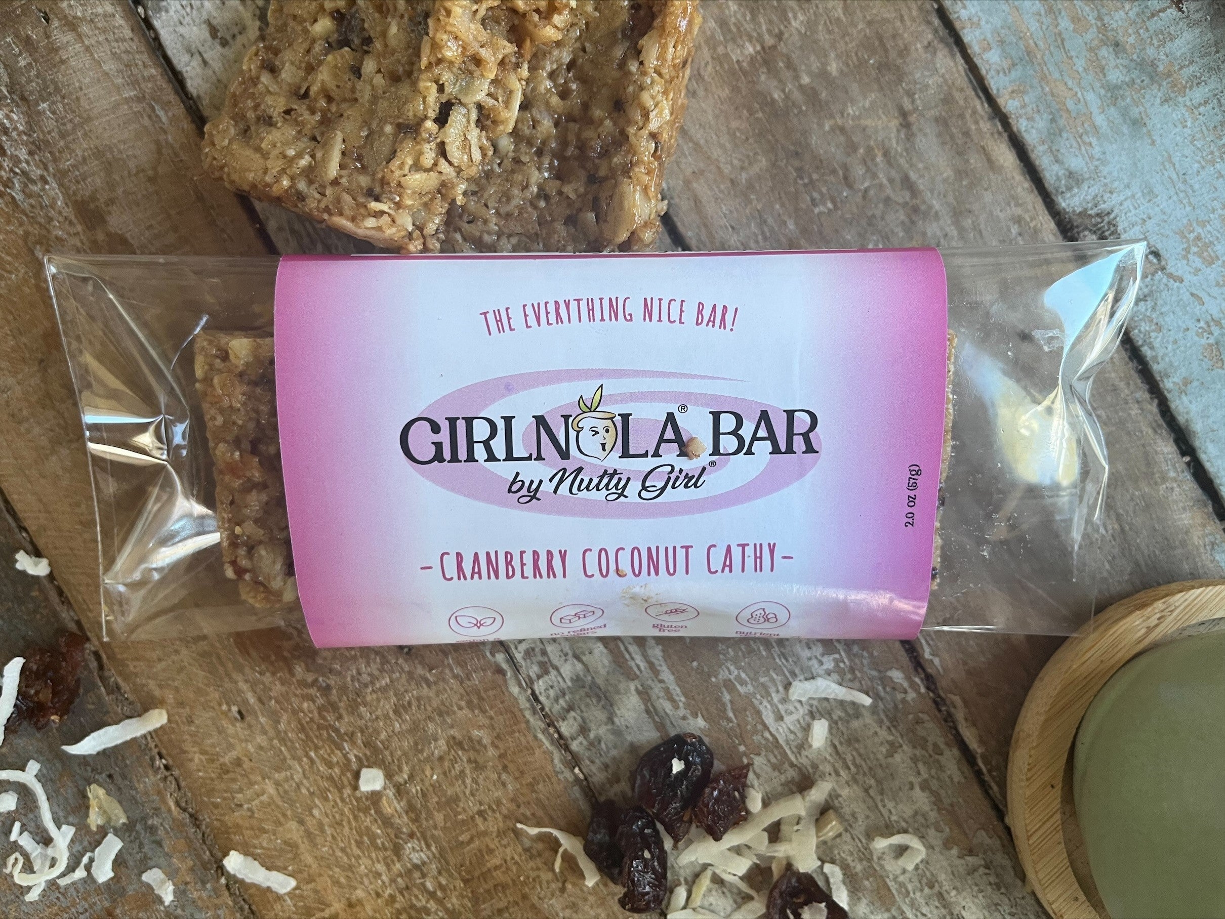 Girlnola® Bar-3-Pack| soft-baked, nutty, gluten free granola bar