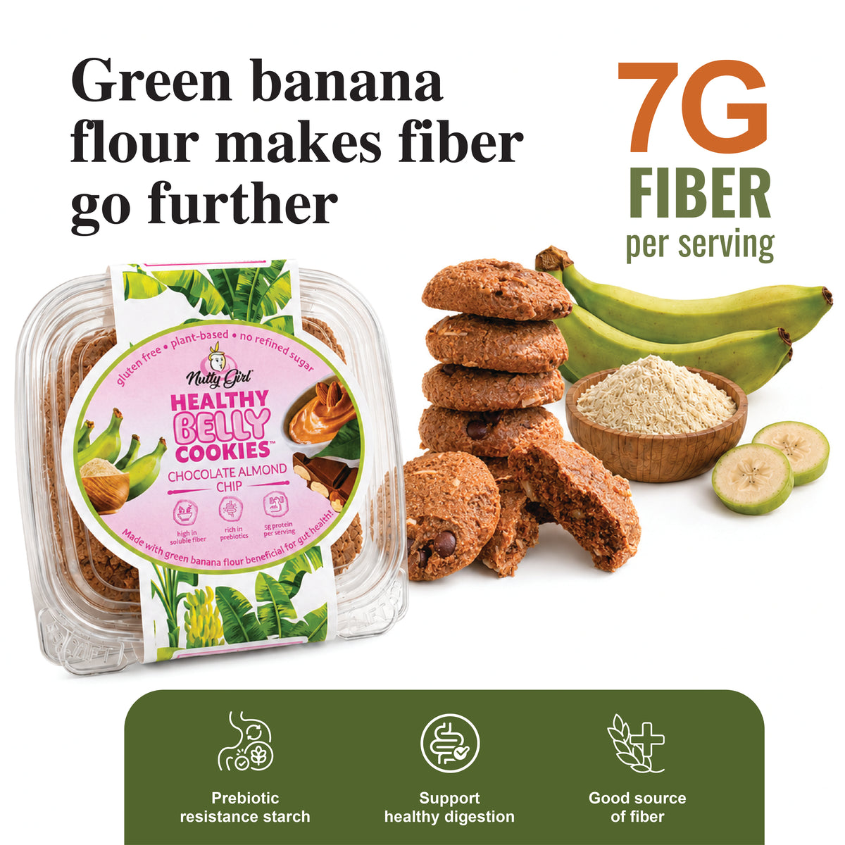 Healthy Belly Cookies™️Prebiotic Cookies Good for Gut Health! | Variety 4-Pack