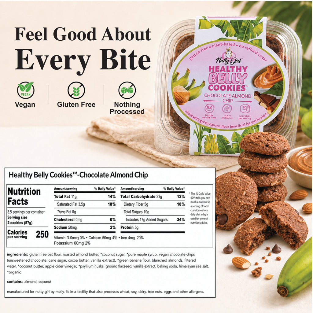 Healthy Belly Cookies™️Prebiotic Cookies Good for Gut Health! | Variety 4-Pack