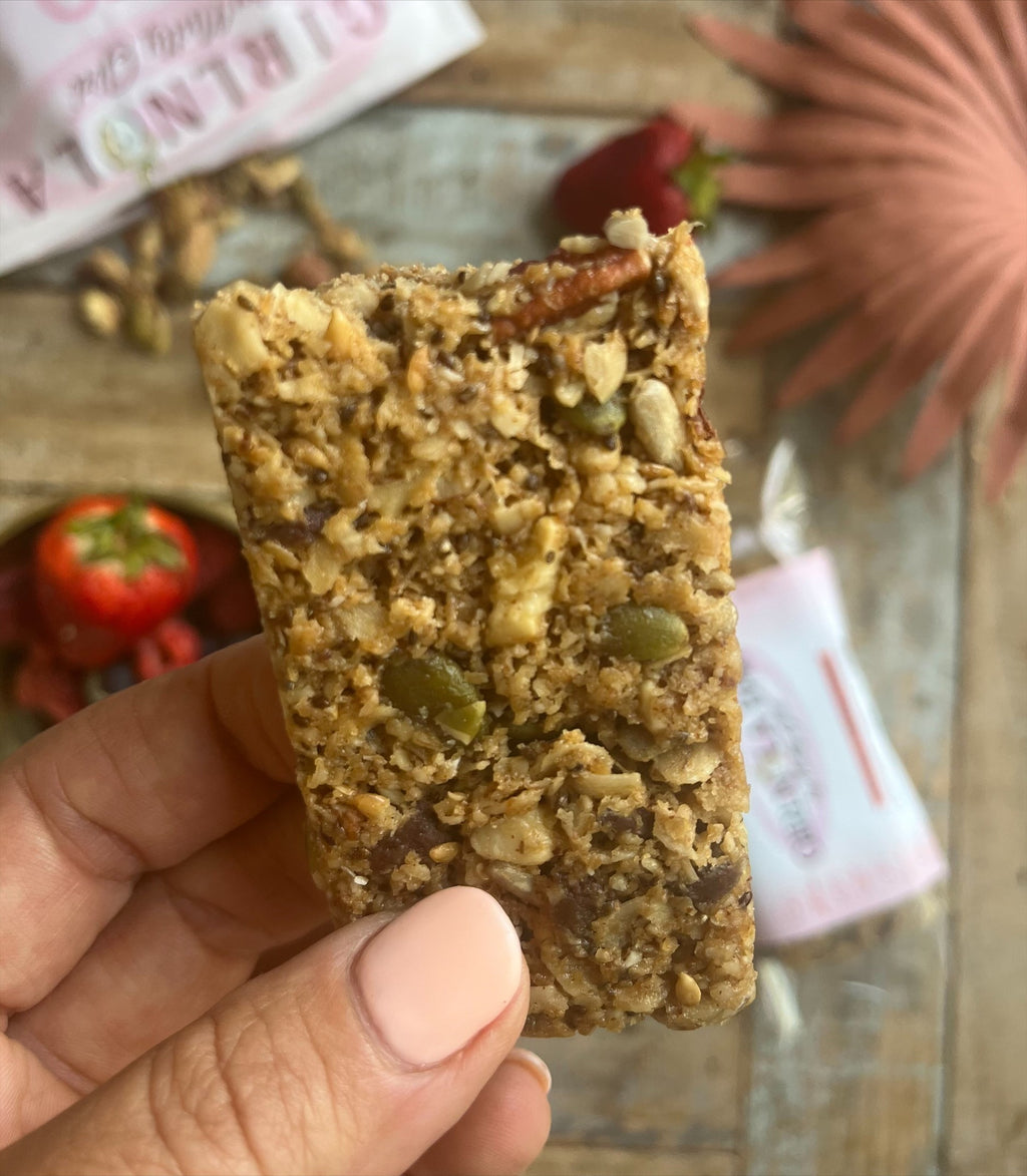 Girlnola® Bar-Variety Pack CASE (12) | soft-baked, nutty, gluten free granola bar