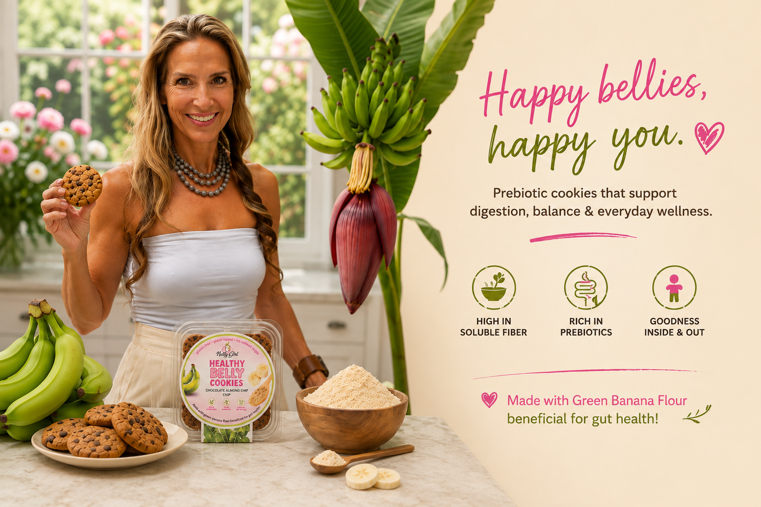 Healthy Belly Cookies™️Prebiotic Cookies Good for Gut Health! | Soft Oatmeal Cookies