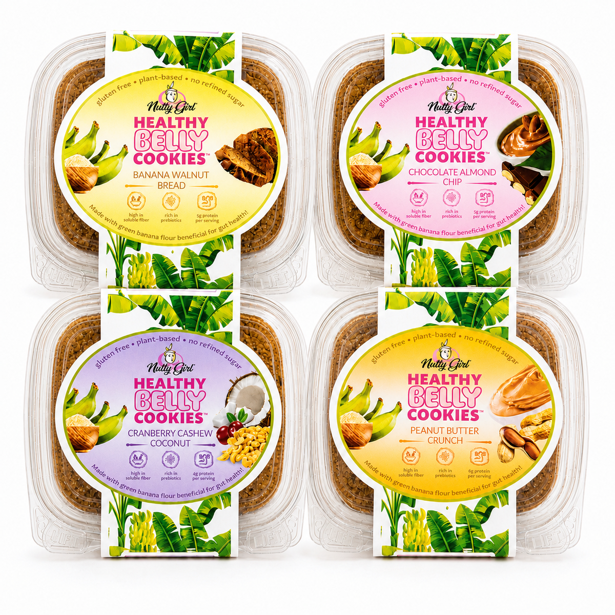 Healthy Belly Cookies™️Prebiotic Cookies Good for Gut Health! | Variety 4-Pack