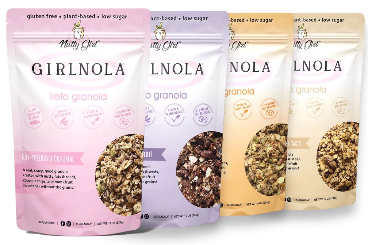 Girlnola® Keto | Variety 4-Pack | Low Carb Low Sugar Granola